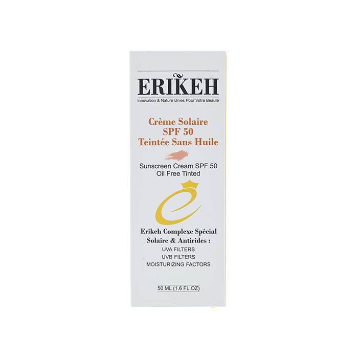 ضد آفتاب SPF 50 فاقد چربی رنگی اریکه