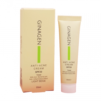 کرم ضد جوش رنگی SPF 20 بژ روشن ژیناژن