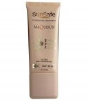 ضدآفتاب کرم پودری و پرایمری مکیسان SPF 50 سان سیف بژ عاجی