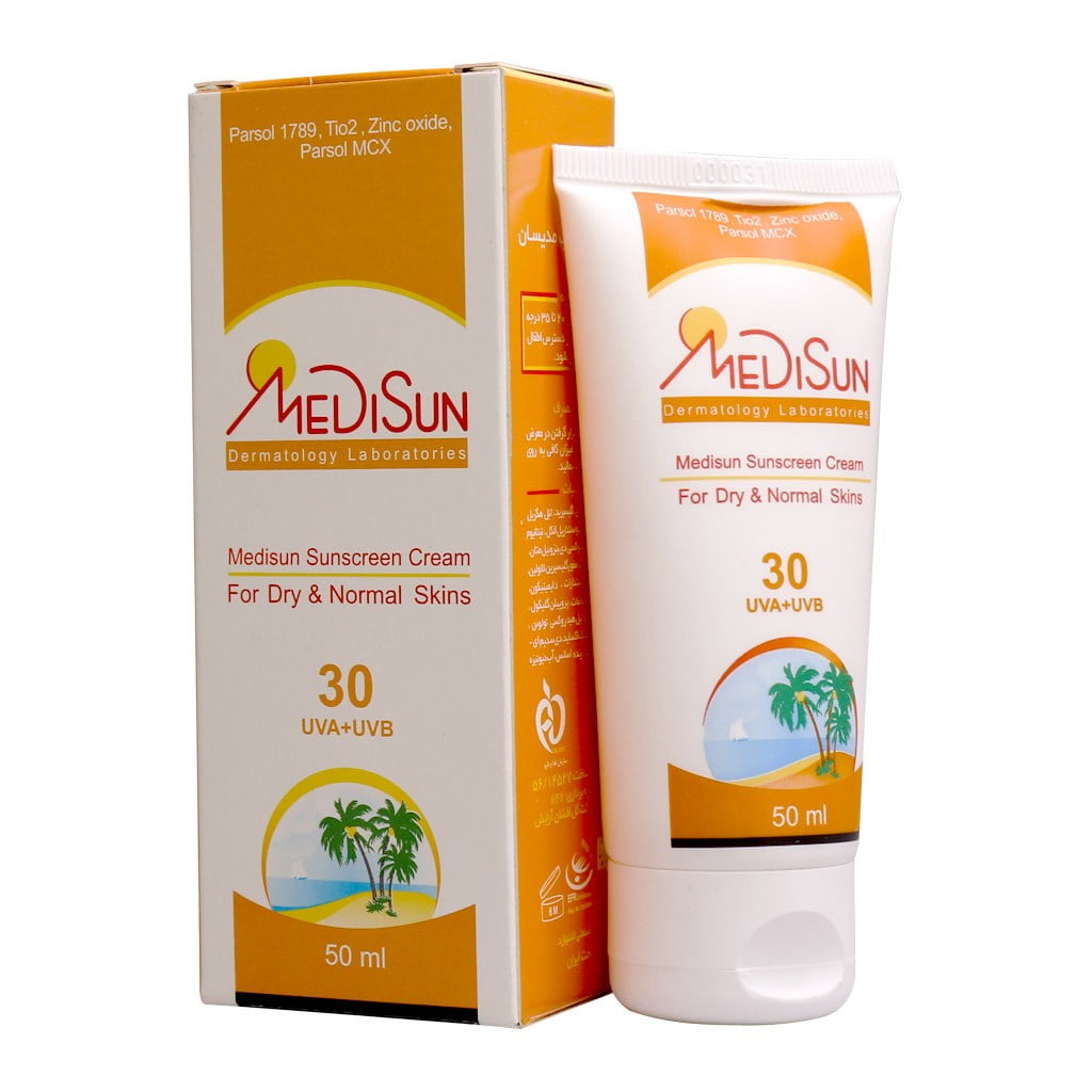 کرم ضد آفتاب SPF30 پوست خشک و معمولی مدیسان