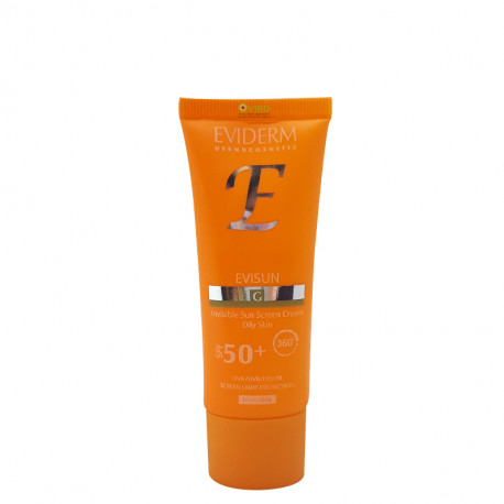 ضد آفتاب +SPF 50  پوست چرب بی رنگ اویدرم