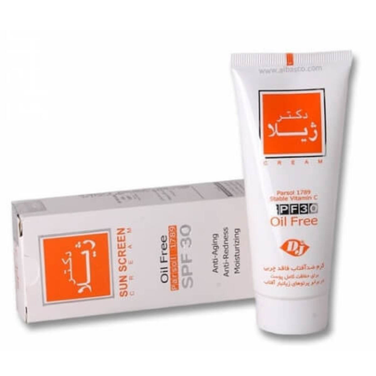 کرم ضد آفتاب فاقد چربی بی رنگ SPF30 دکتر ژیلا