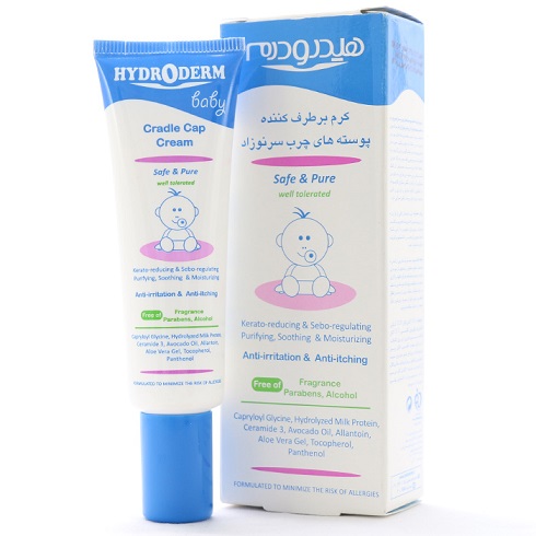 کرم رفع پوسته‌ چرب سر نوزاد هیدرودرم