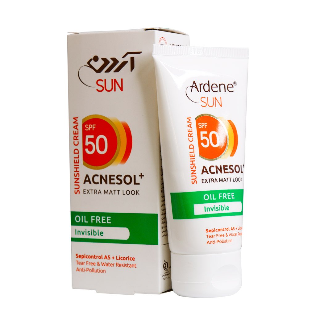 کرم ضد آفتاب آکنه سل SPF 50 بی رنگ آردن