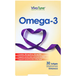 کپسول نرم ژلاتینی امگا ۳ ویواتیون ۳۰ عدد | Viva Tune Omega3