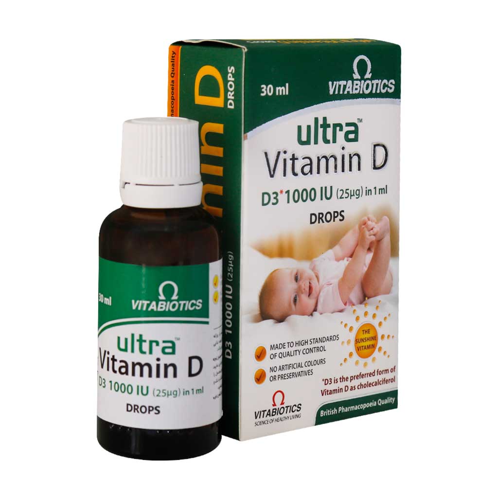 قطره خوراکی اولترا ویتامین D3 1000 ویتابیوتیکس